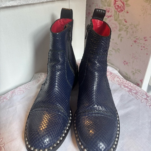 Zadig and Voltaire Blue Marine Empress Keith Boots - Picture 5 of 7